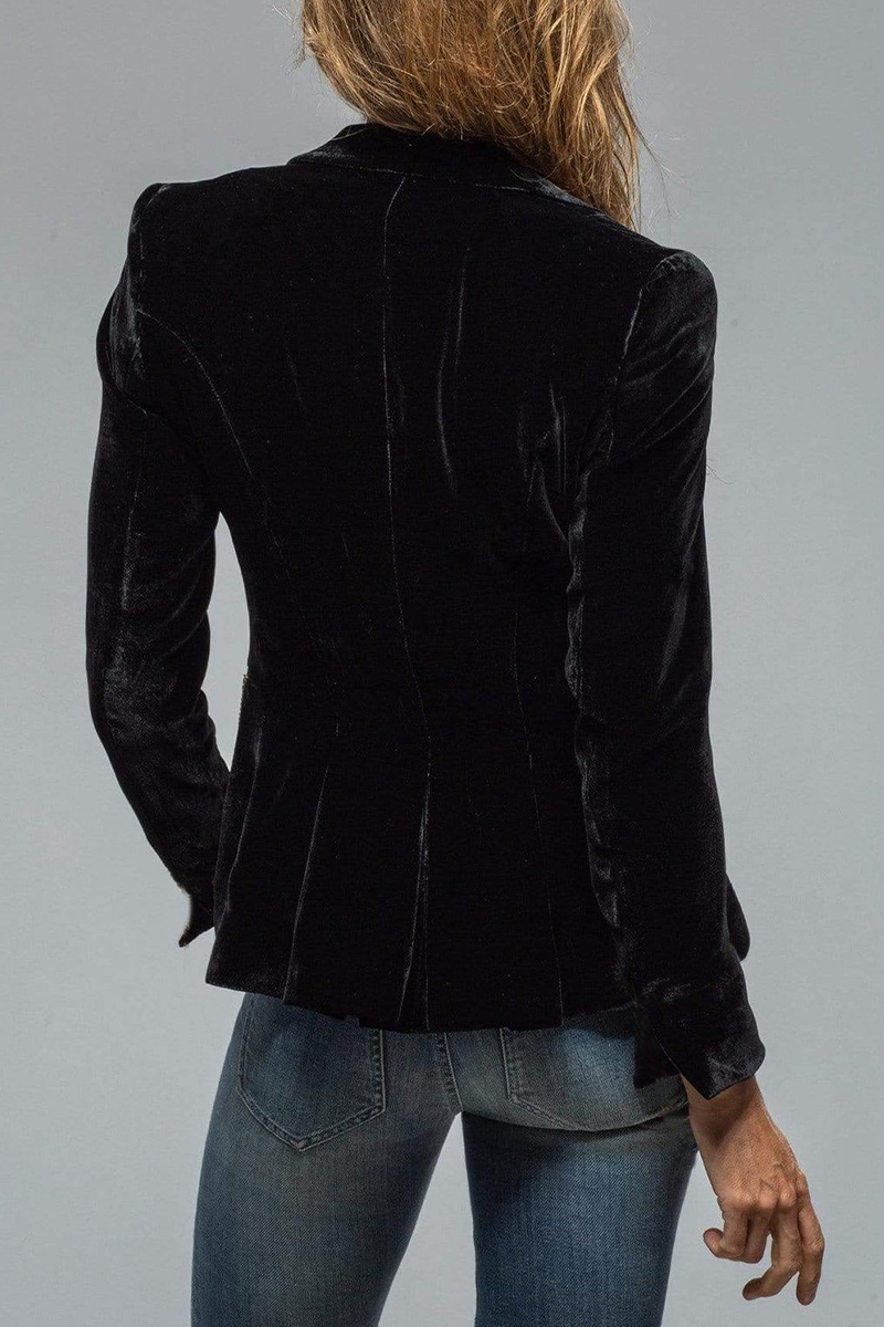 Claudette | Retro fluwelen blazer dames | Elegante slim fit jas met zakken