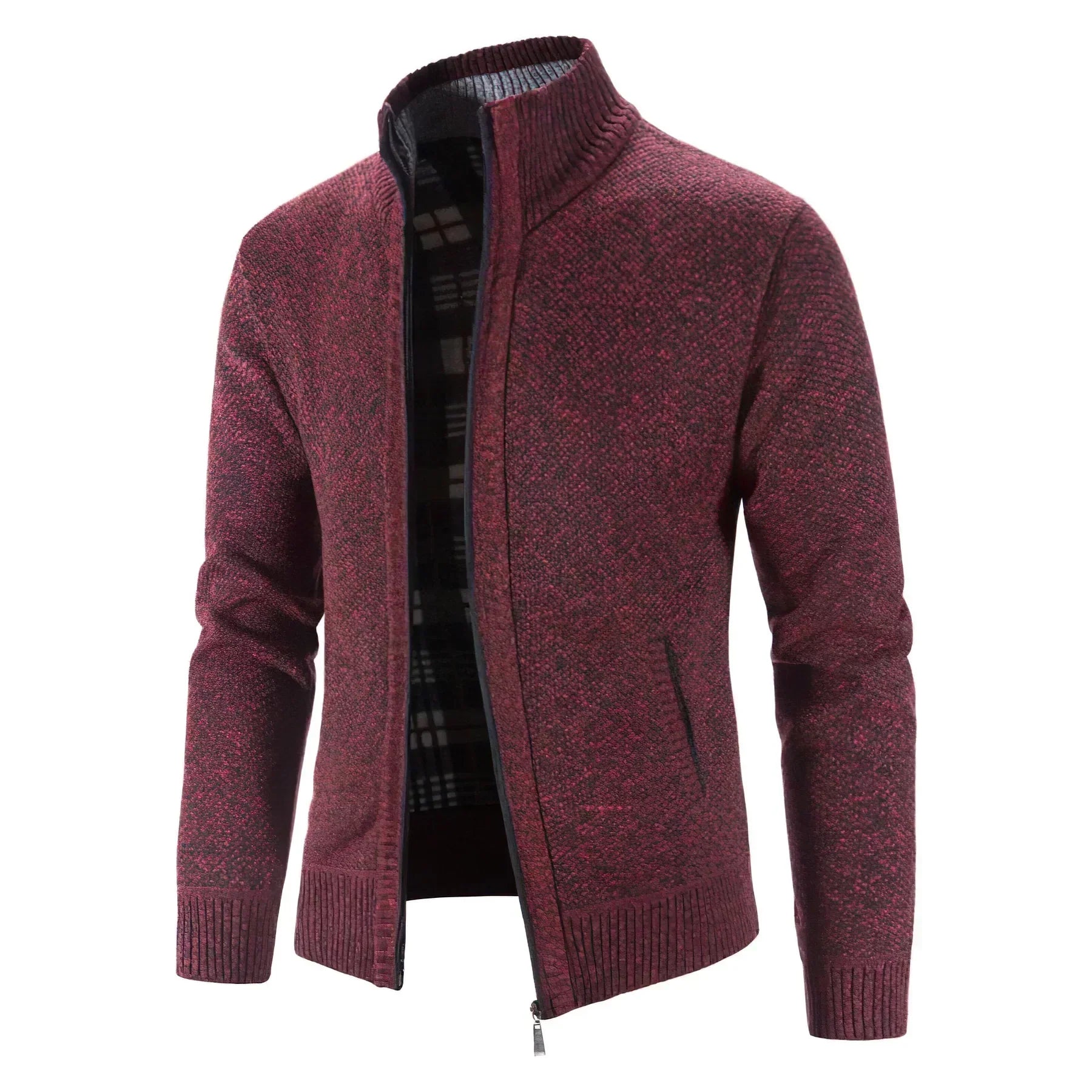 Heren Gebreide Zip-Up Jas | Comfortabele Tussenlaag | Ruben