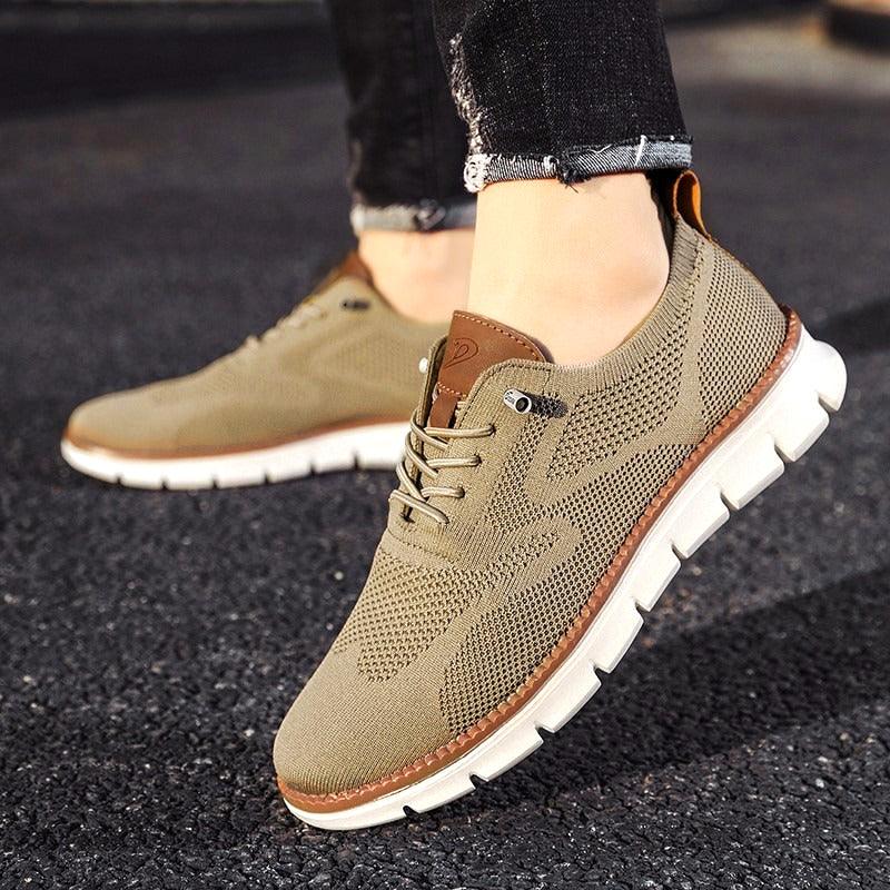 Lichtgewicht Sneakers Heren | Ademend Breisel | Comfort Zool | Daan