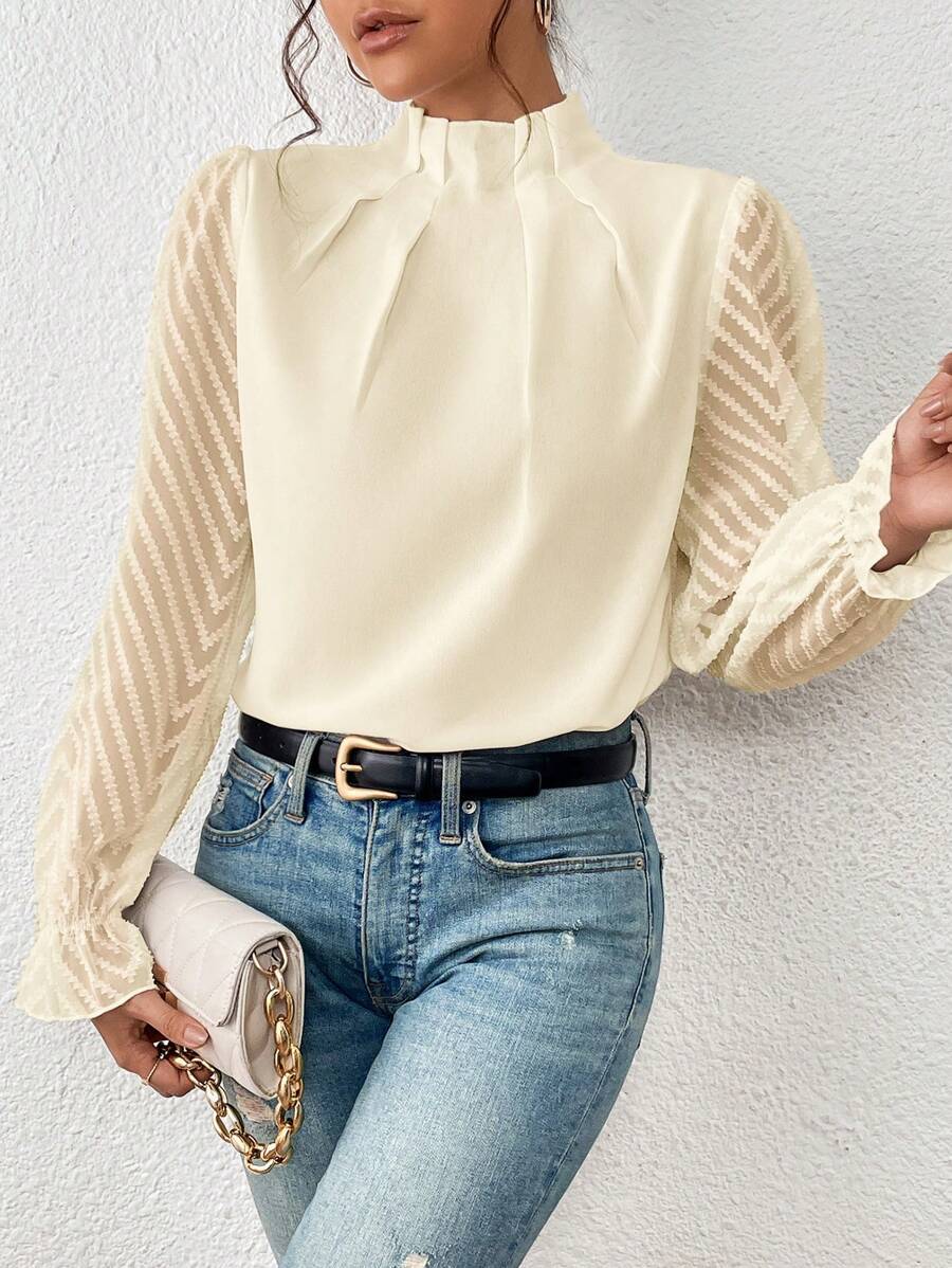 Amara | Elegante Blouse met Patroon | Vrouwelijk & Veelzijdig