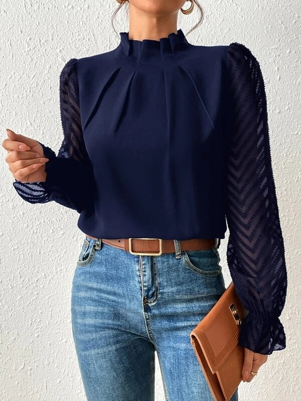 Amara | Elegante Blouse met Patroon | Vrouwelijk & Veelzijdig
