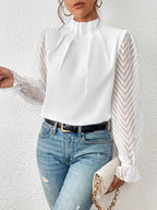 Amara | Elegante Blouse met Patroon | Vrouwelijk & Veelzijdig