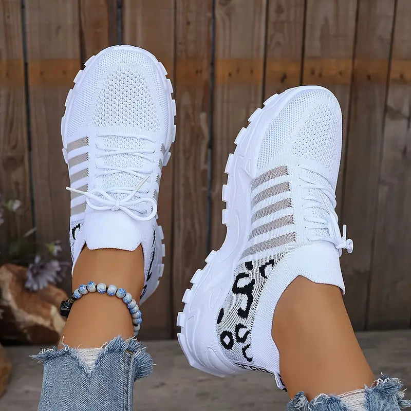 Nyla | Lichte gebreide sneakers dames | Comfortabele sportschoenen