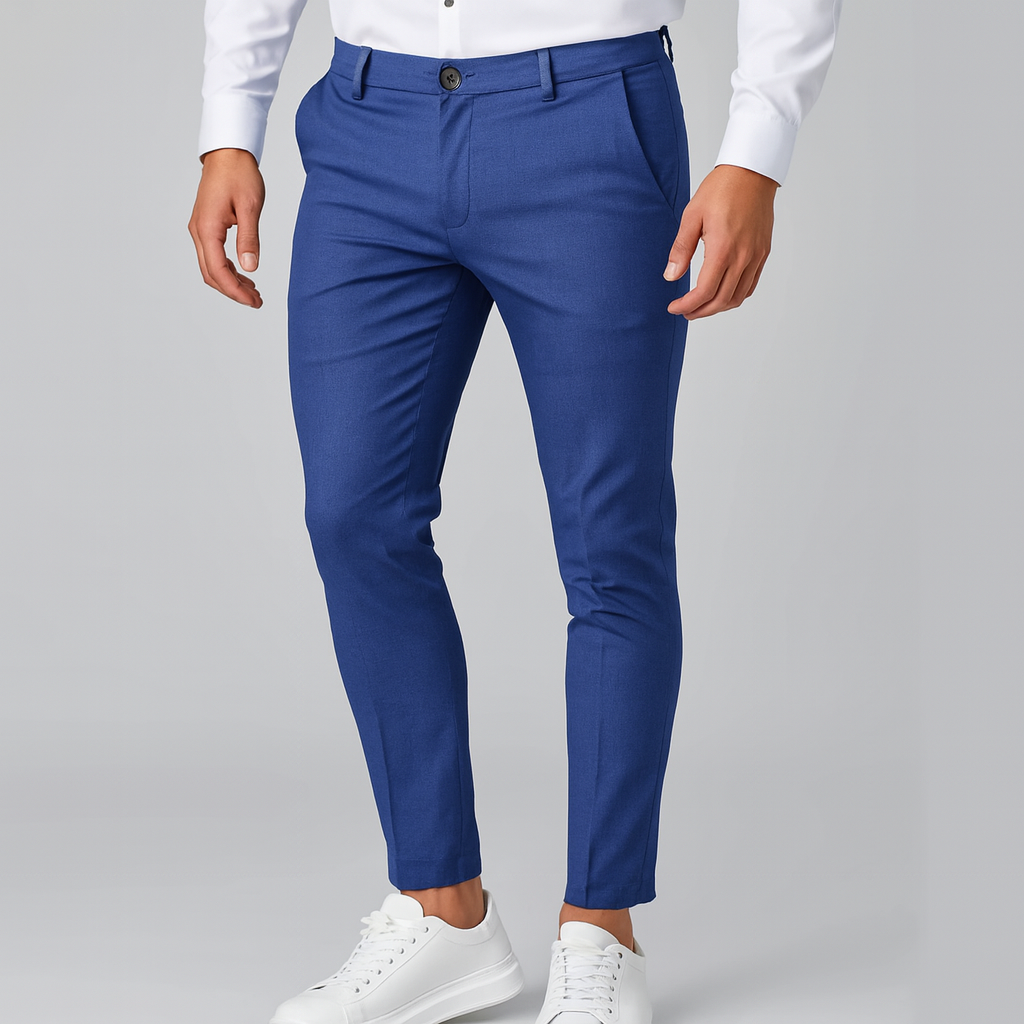 Heren Skinny-Fit Chino Broek | Slim Gesneden Trousers | Julian