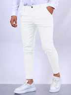 Heren Skinny-Fit Chino Broek | Slim Gesneden Trousers | Julian
