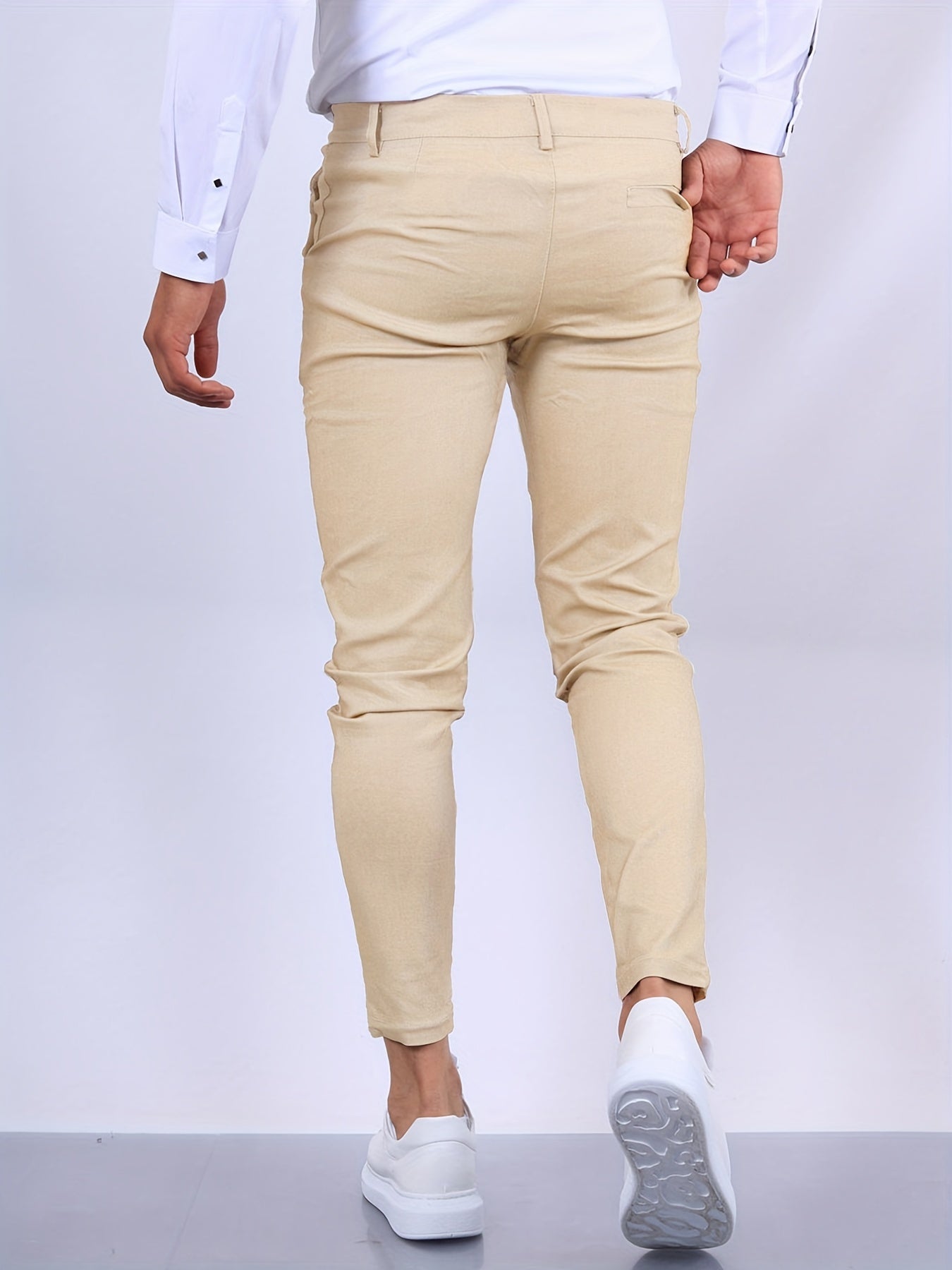 Heren Skinny-Fit Chino Broek | Slim Gesneden Trousers | Julian