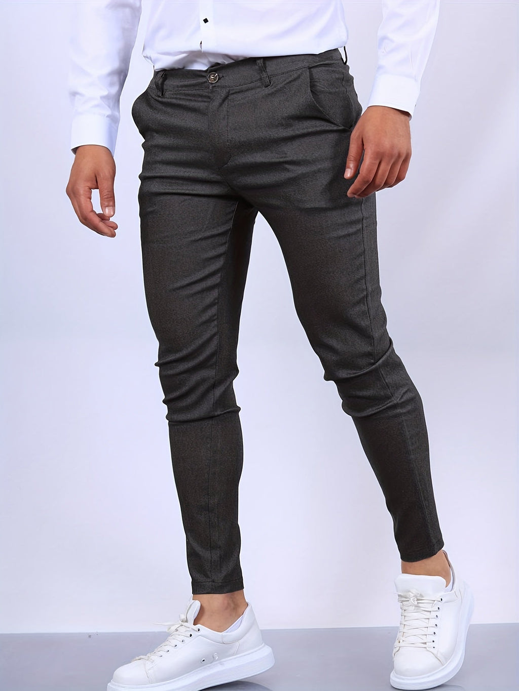 Heren Skinny-Fit Chino Broek | Slim Gesneden Trousers | Julian