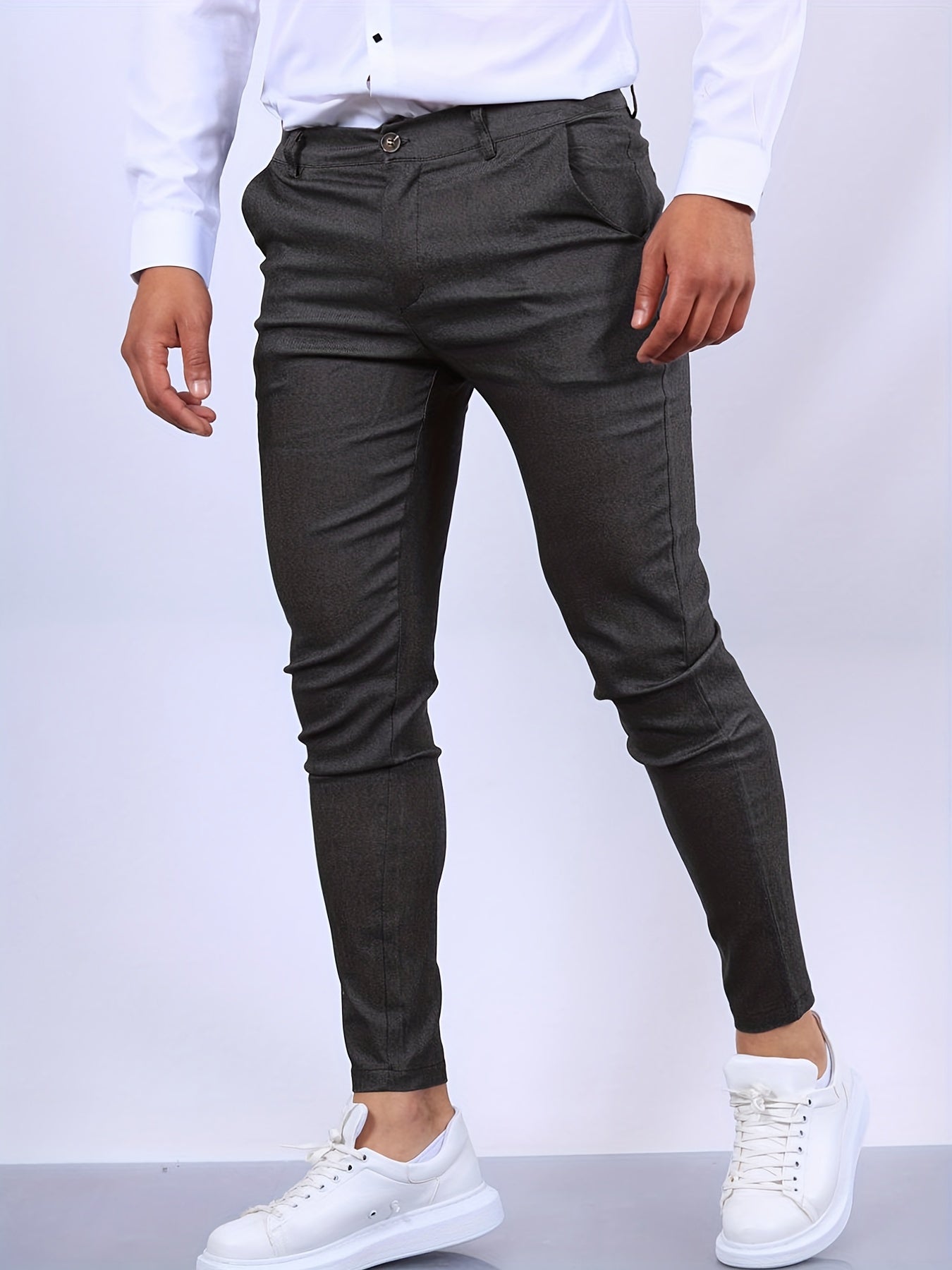Heren Skinny-Fit Chino Broek | Slim Gesneden Trousers | Julian