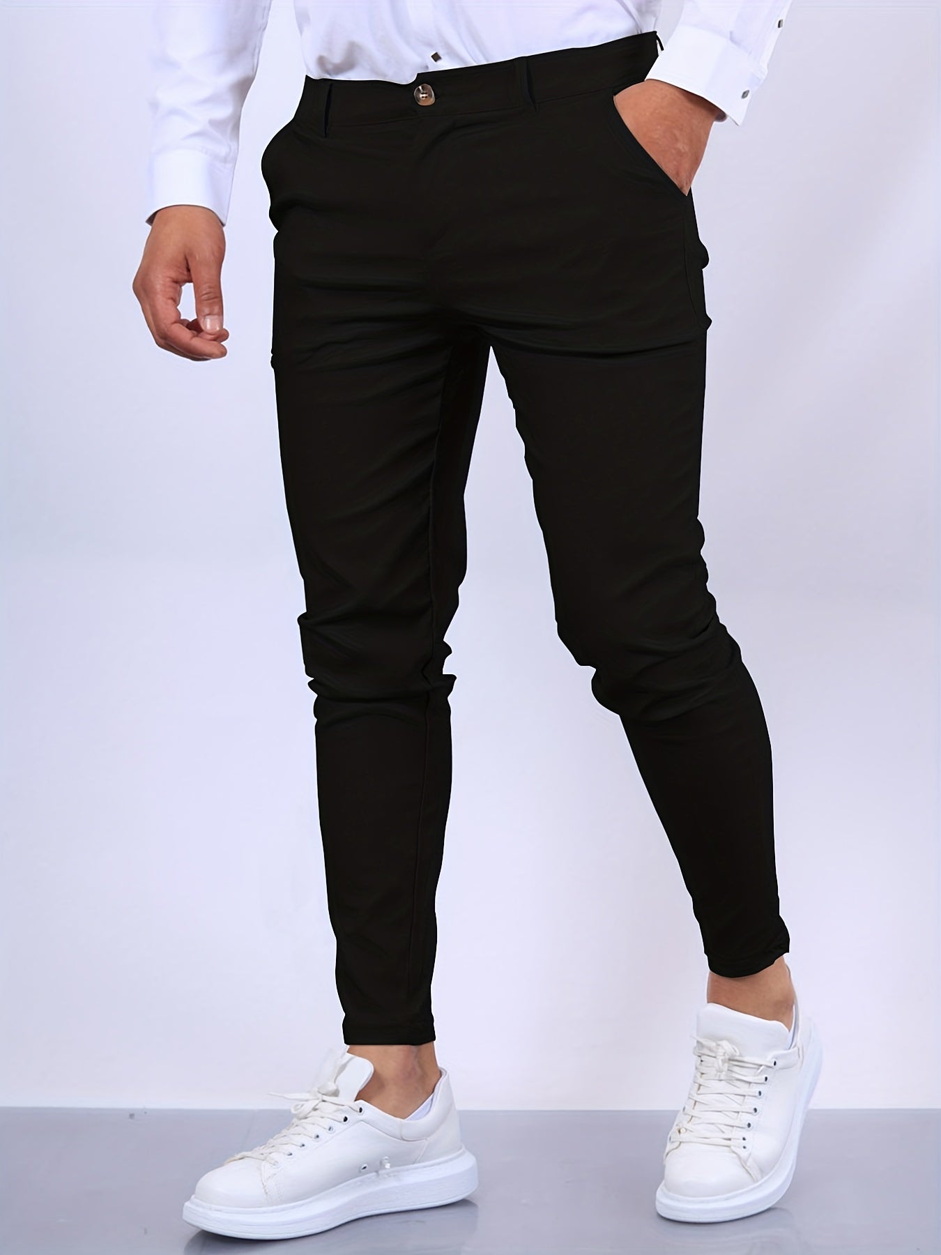 Heren Skinny-Fit Chino Broek | Slim Gesneden Trousers | Julian